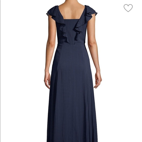 NWT Donna Karan Fit & Flare Checkered dress blue - Picture 2 of 13